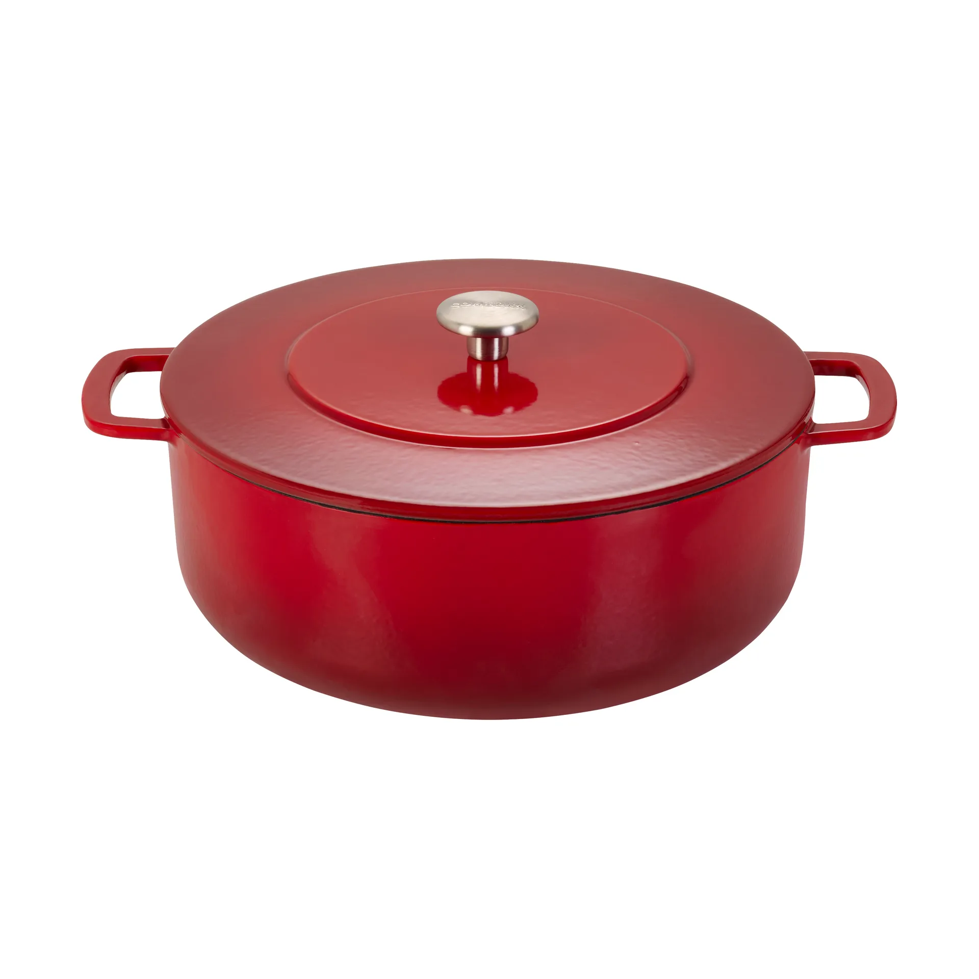 Cocotte Combekk Enameled en fonte émaillée Ø28 cm, Cherry Combekk