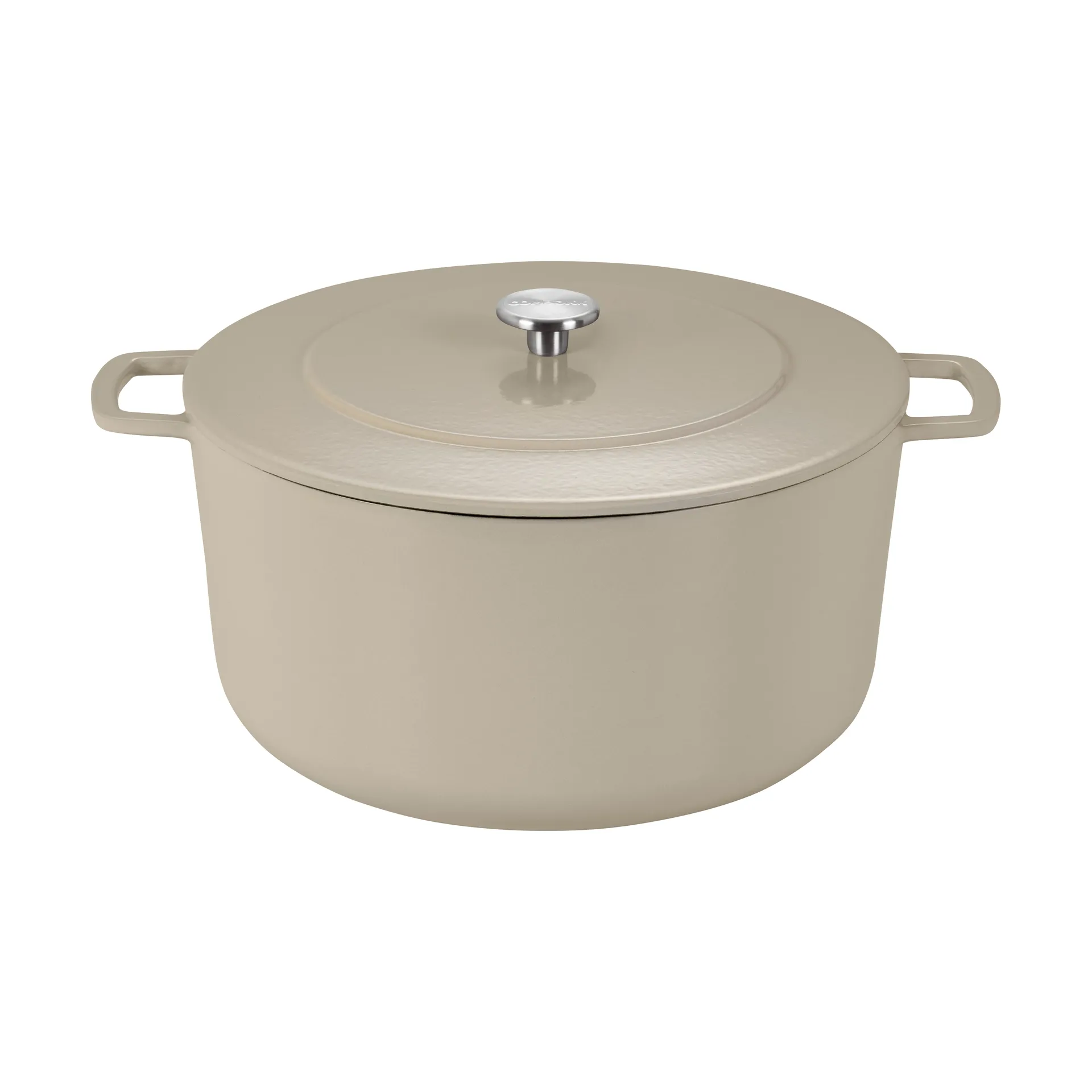 Cocotte Combekk Enameled en fonte émaillée Ø32 cm, Sand-gold knob Combekk