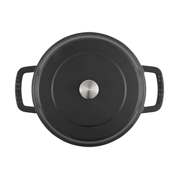 Sauteuse Combekk Enameled en fonte émaillée Ø28 cm - Black-silver knob - Combekk