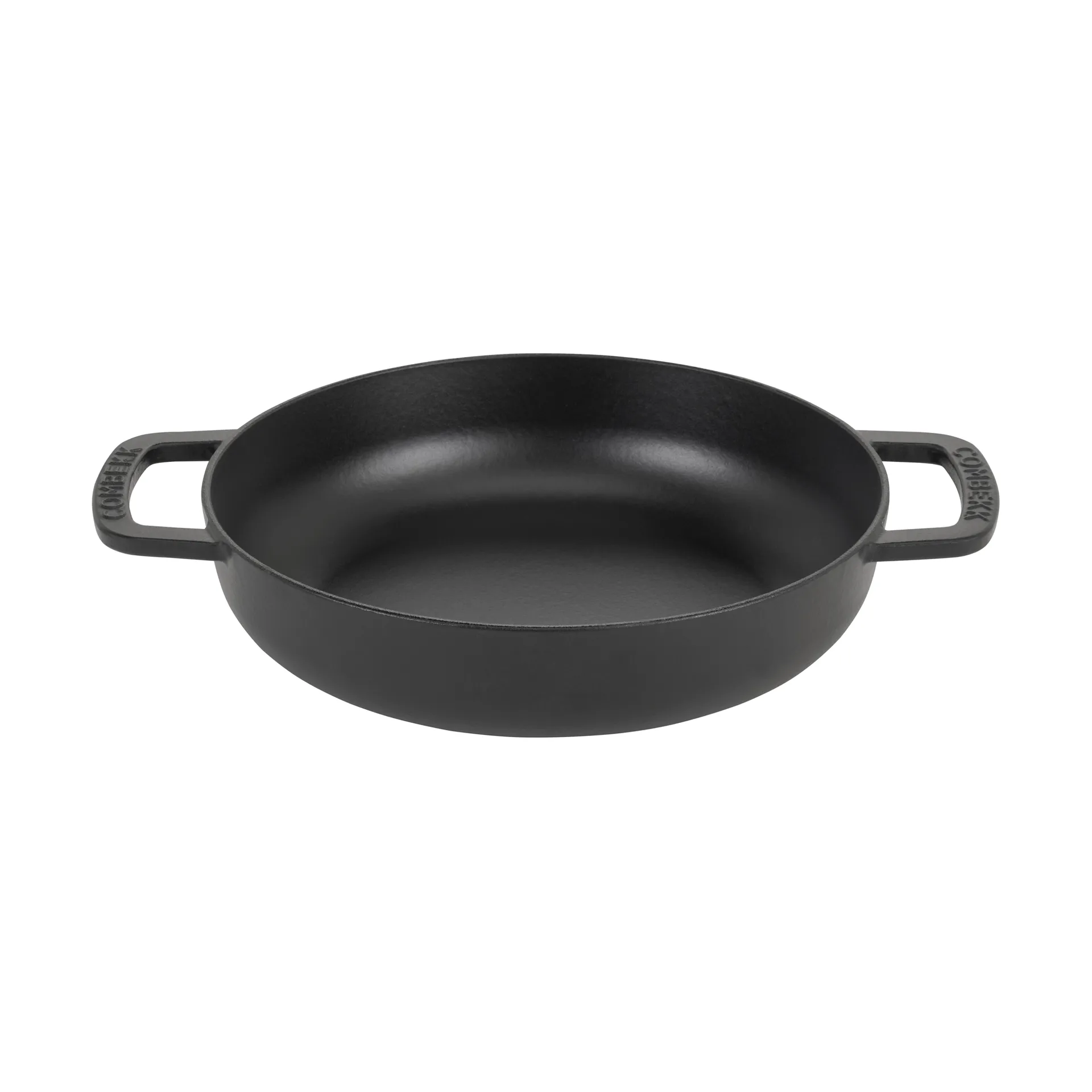 Sauteuse Combekk Enameled en fonte émaillée Ø28 cm, Black-silver knob Combekk