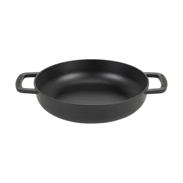 Sauteuse Combekk Enameled en fonte émaillée Ø28 cm - Black-silver knob - Combekk
