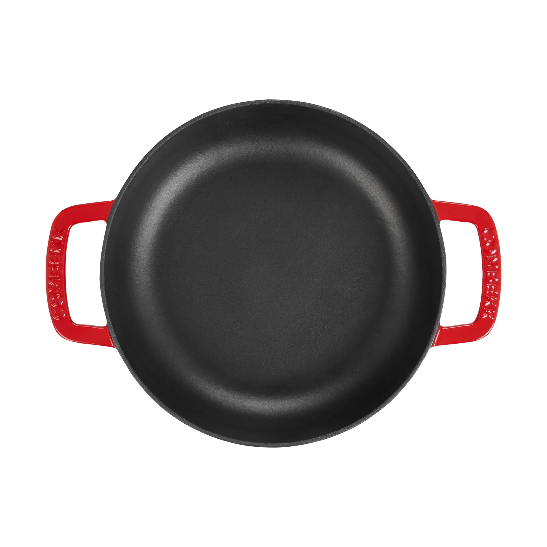 Sauteuse Combekk Enameled en fonte émaillée Ø28 cm, Cherry-silver knob Combekk