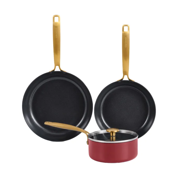 Set de casseroles et poêles Combekk Element, 4 pièces - Bordeaux - Combekk