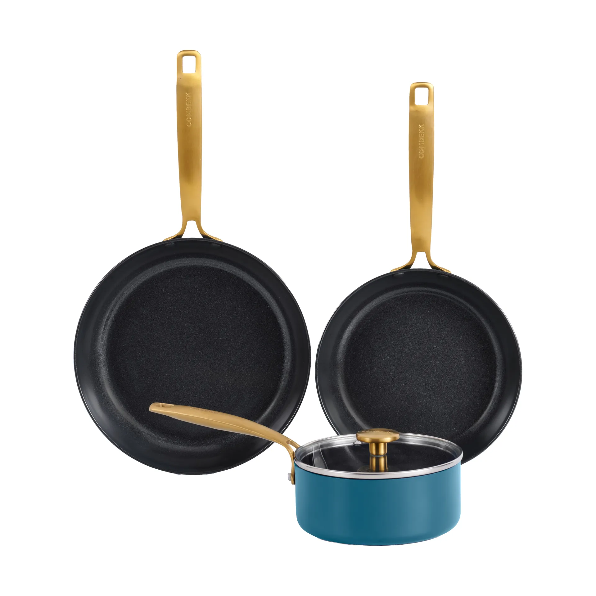 Set de casseroles et poêles Combekk Element, 4 pièces, Ocean Blue Combekk