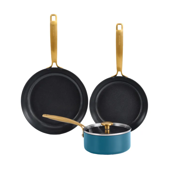 Set de casseroles et poêles Combekk Element, 4 pièces - Ocean Blue - Combekk