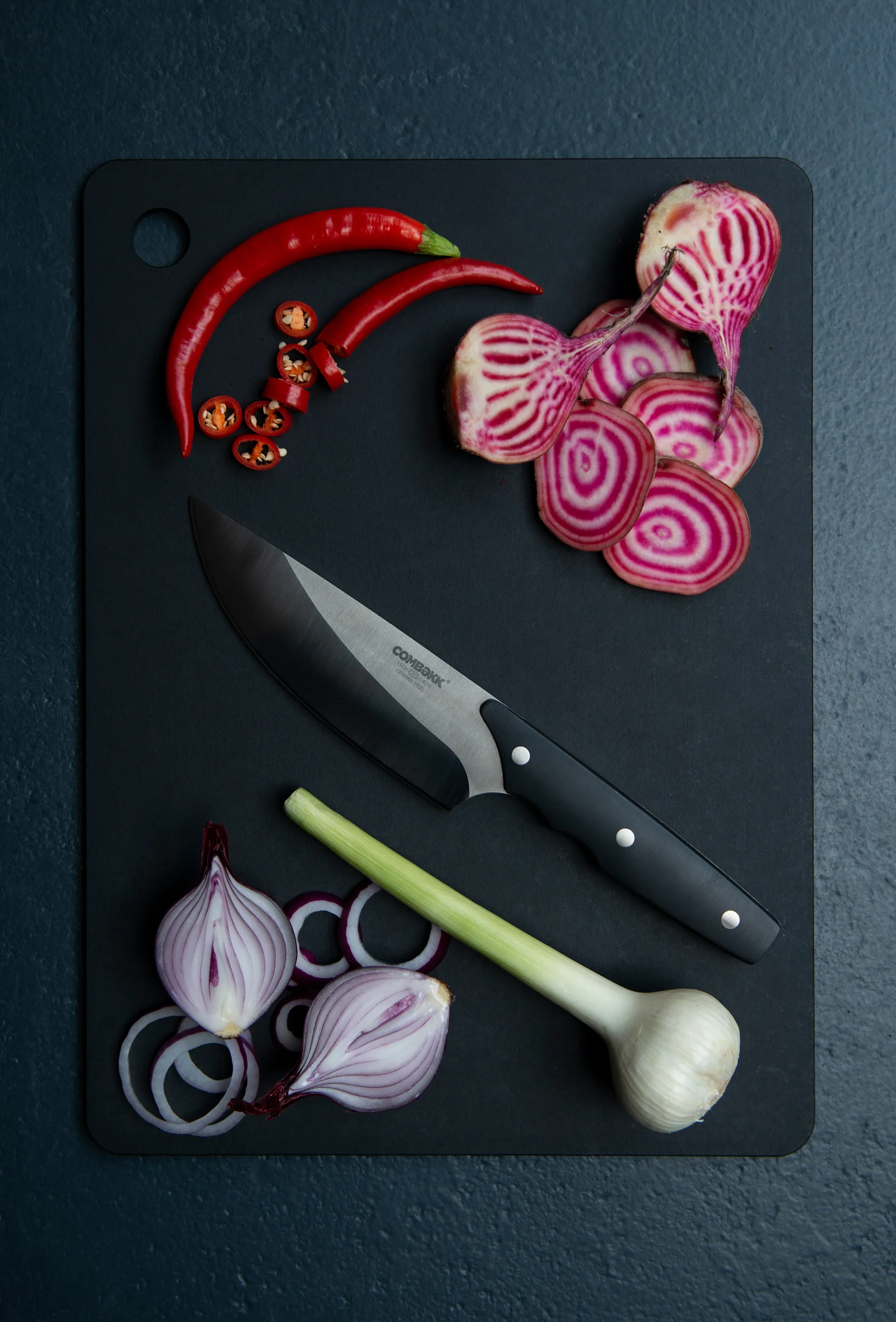 Set de planches à découper Combekk en bois, 3 pièces, Black Combekk