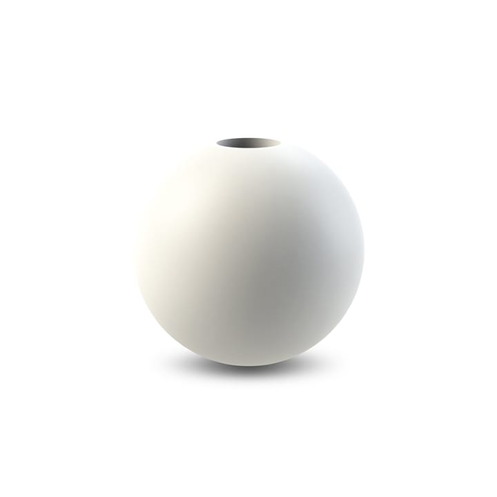 Bougeoir Ball 8cm - white - Cooee Design