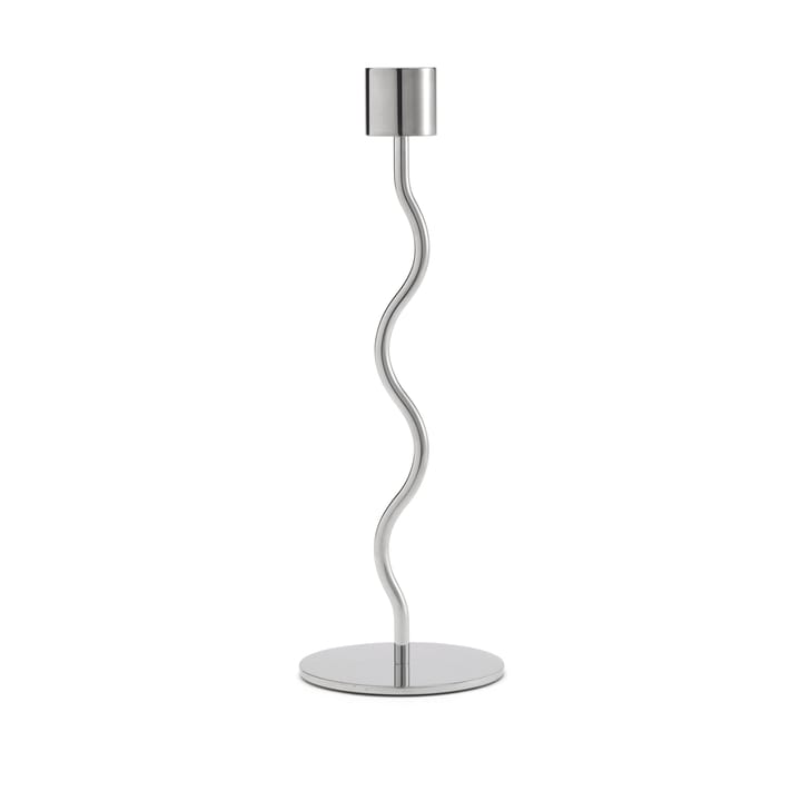 Bougeoir Curved 23 cm - Acier inoxydable - Cooee Design