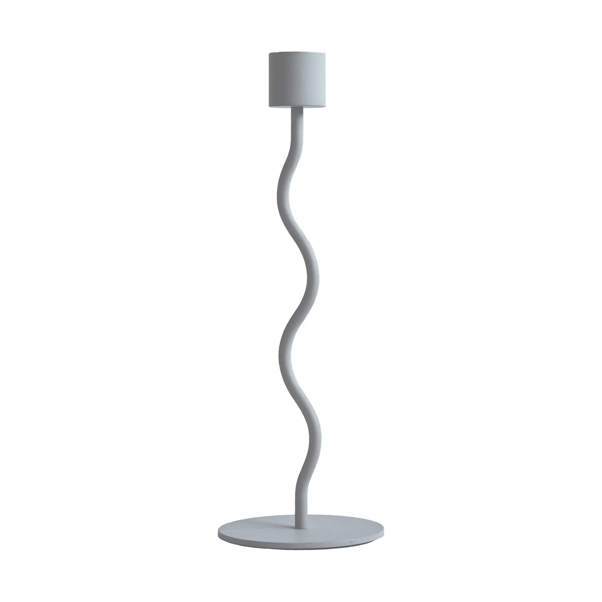 Bougeoir Curved 23 cm, Pale blue Cooee Design