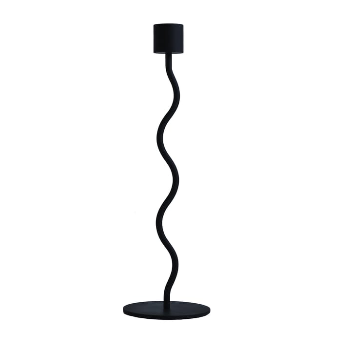 Bougeoir Curved 26 cm - Noir - Cooee Design