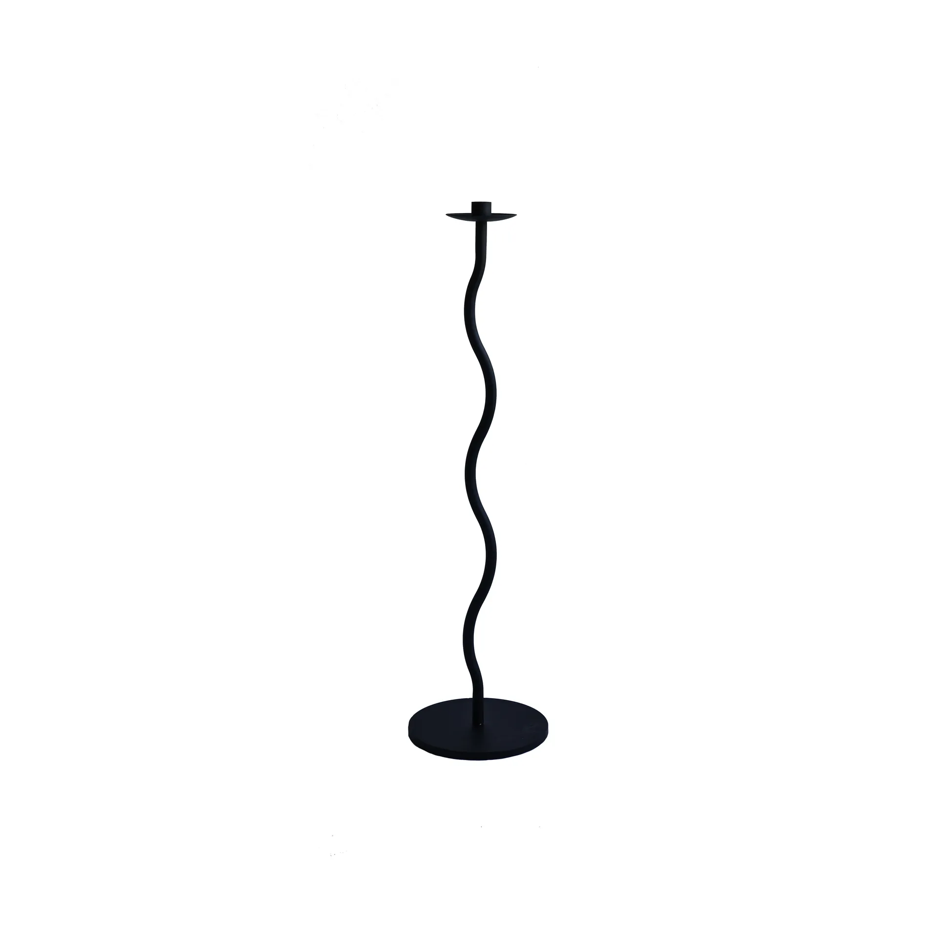 Bougeoir Curved 75 cm, Noir Cooee Design