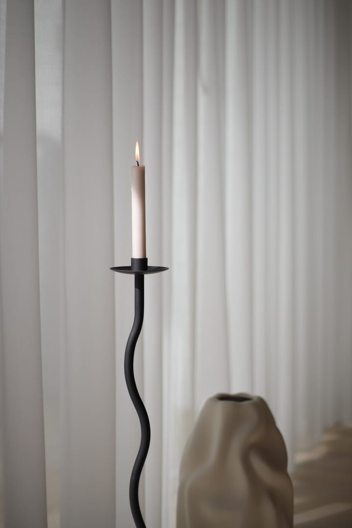 Bougeoir Curved 75 cm, Noir Cooee Design