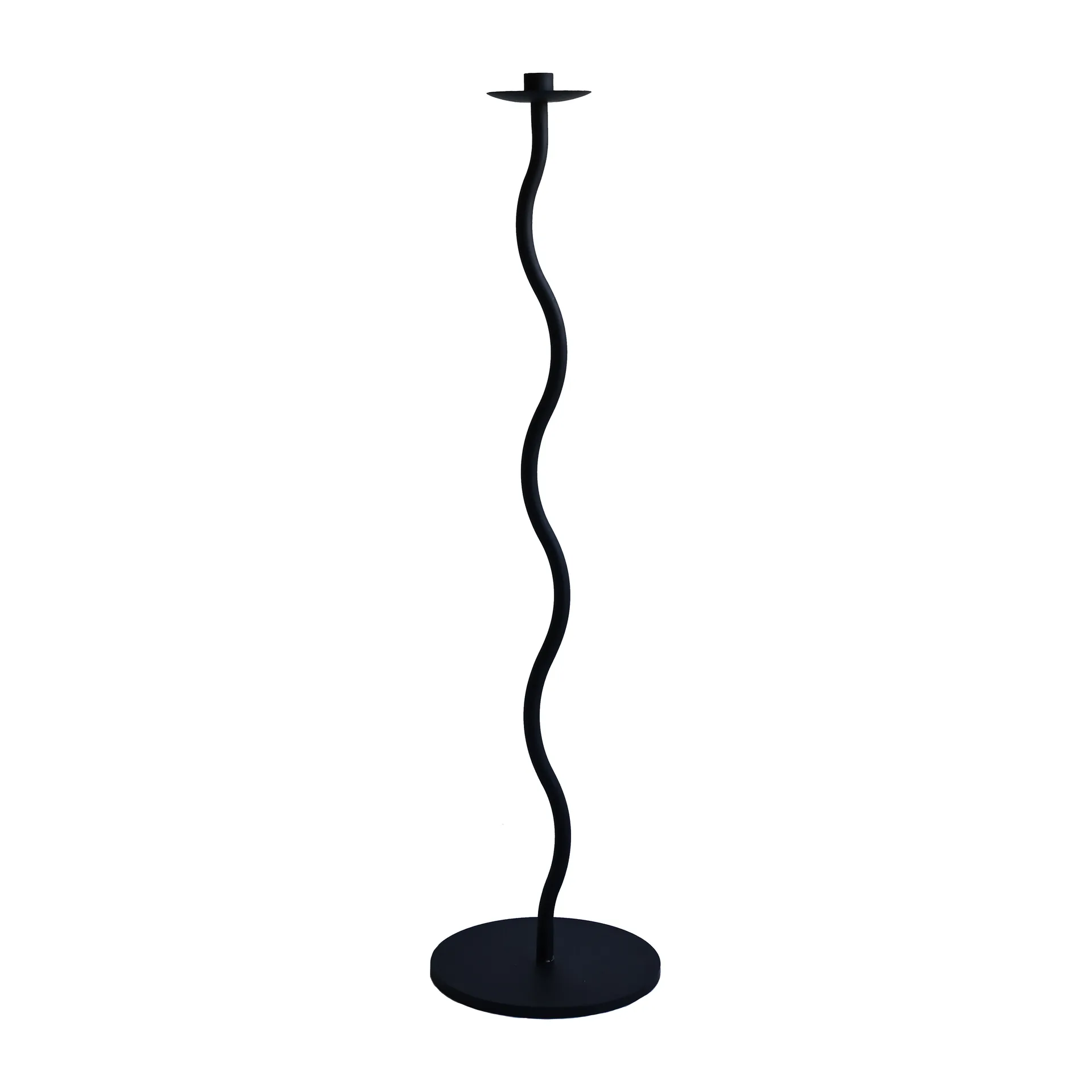 Bougeoir Curved 85 cm, Noir Cooee Design