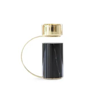 Bougeoir Heavy - Nero marquina - Cooee Design
