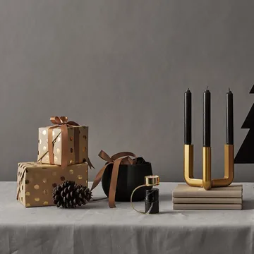 Bougeoir Heavy - Nero marquina - Cooee Design