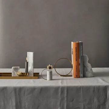 Bougeoir Quarter - Carrara - Cooee Design