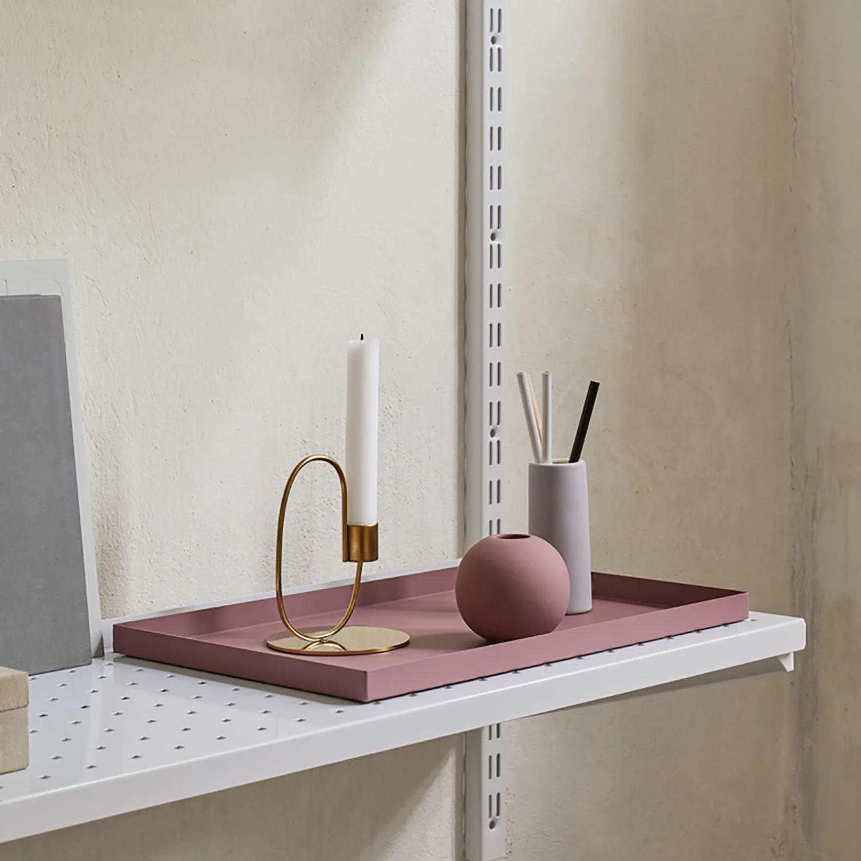 Bougeoir Swoop, Laiton Cooee Design