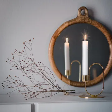 Bougeoir Swoop - Laiton - Cooee Design