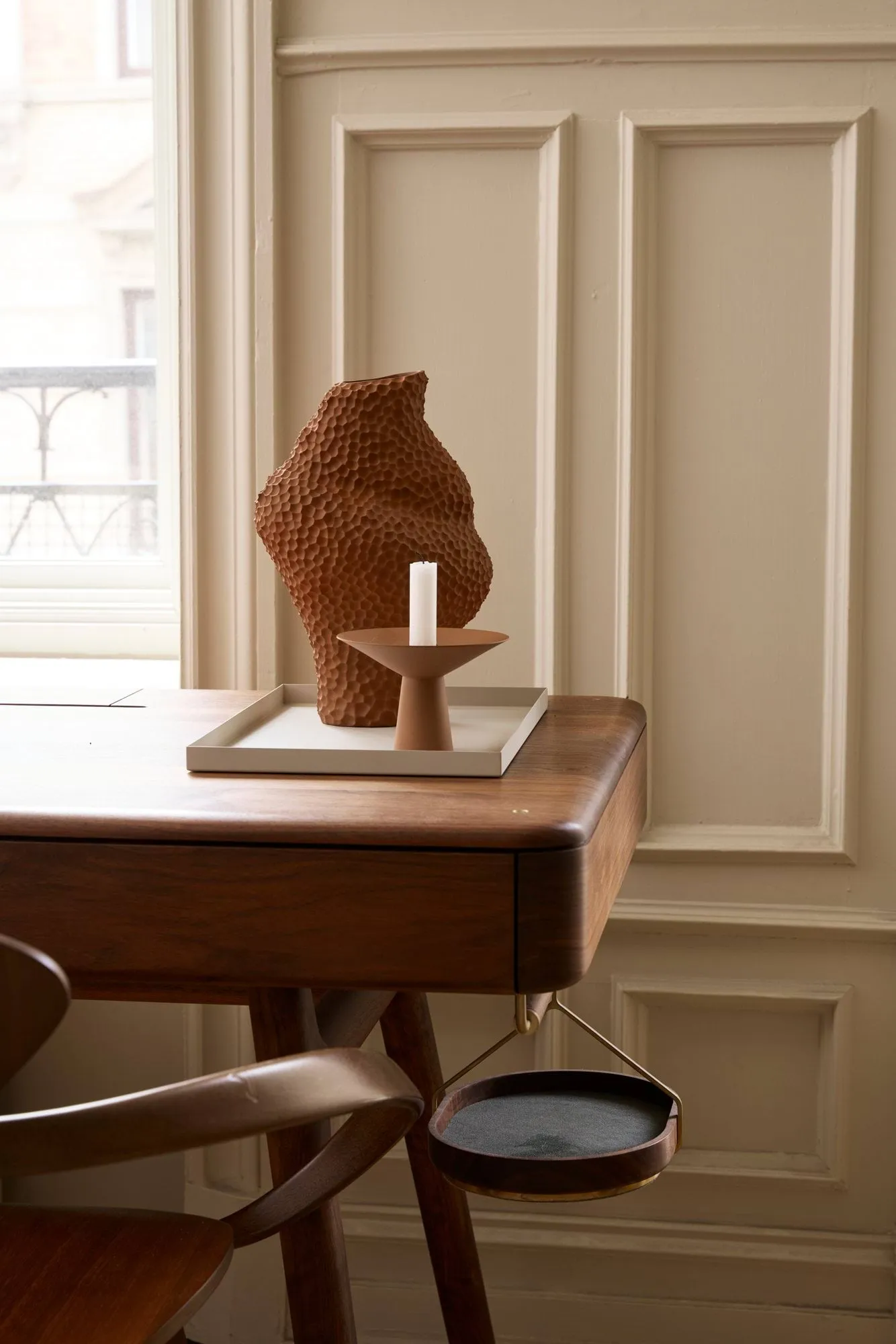 Bougeoir Uma, Terre cuite Cooee Design
