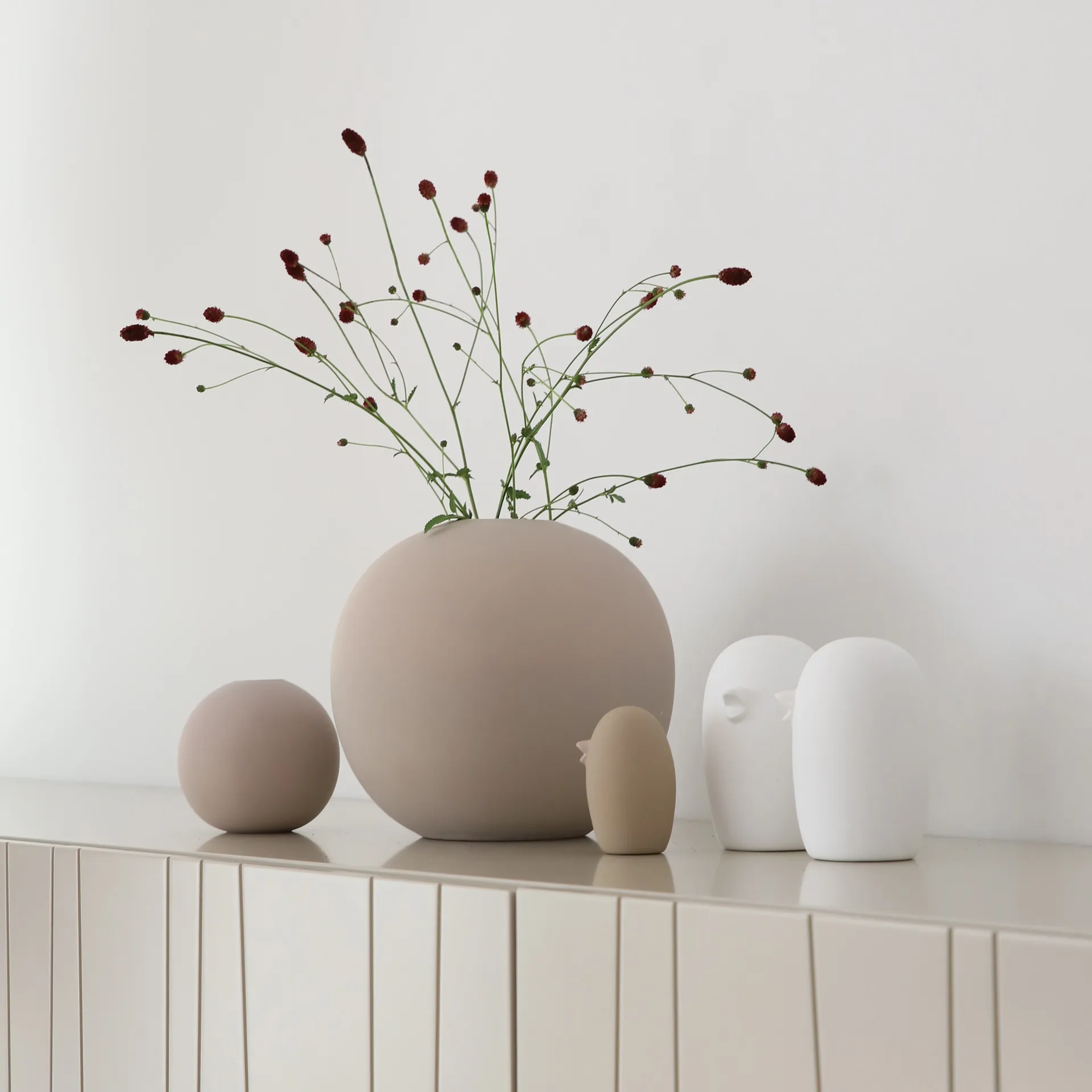 Ceramic Bird 12cm, White Cooee Design