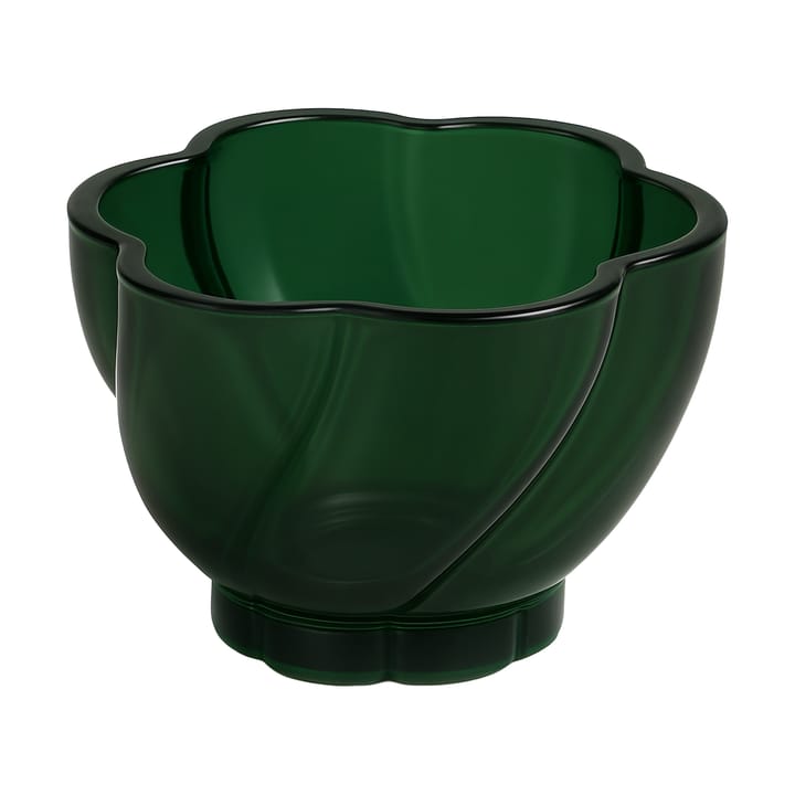 Coupelle porte-bougie Twist Ø10x5,5 cm - Vert forêt - Cooee Design