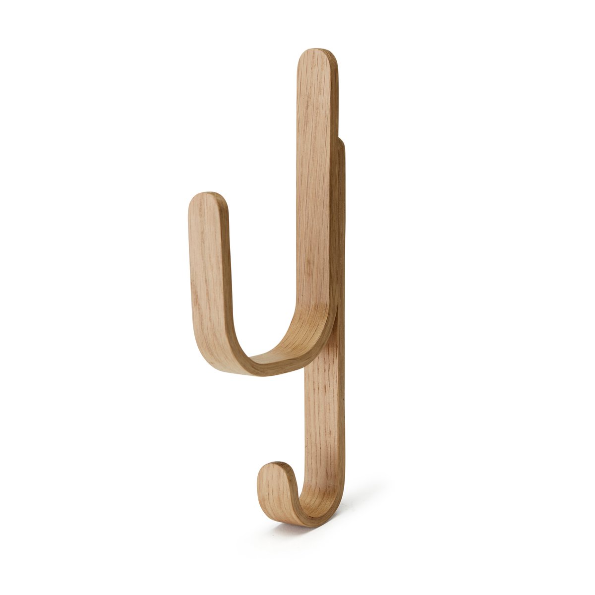 Cooee Design Crochet Woody One Oak | Design Scandinave | Crochets & Portemanteaux muraux | Marron