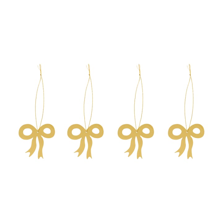 Décoration de Noël nœud 6 cm - Laiton - Cooee Design