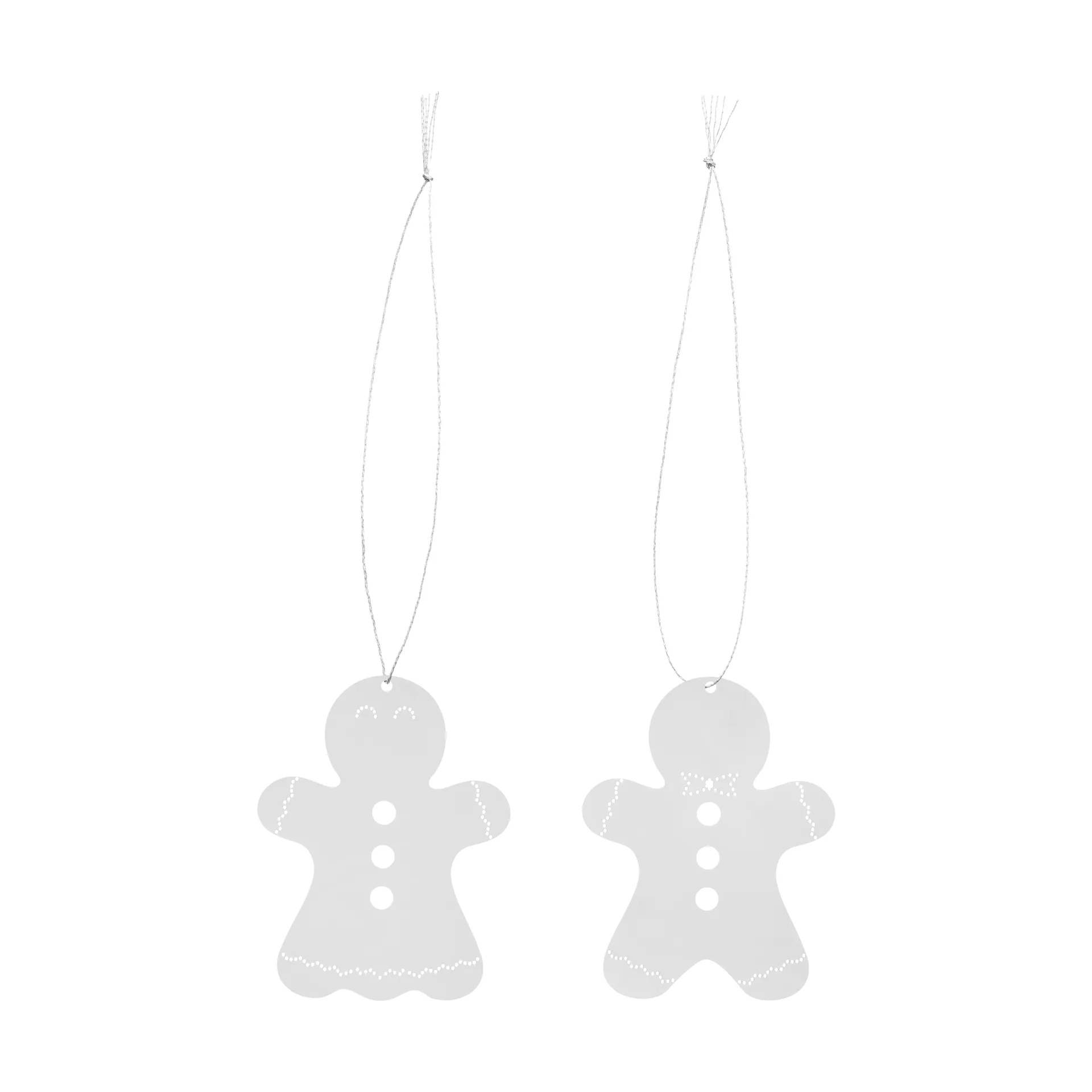 Décoration de Noël pain d’épice 6 cm, Acier inoxydable Cooee Design