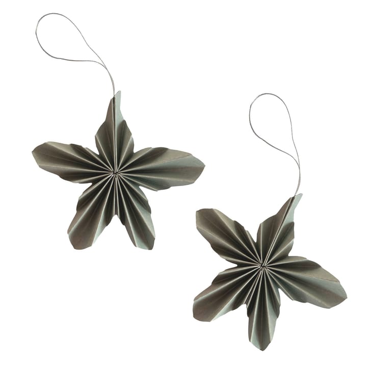 Décoration de Noël Paper Stars - Sage Green - Cooee Design