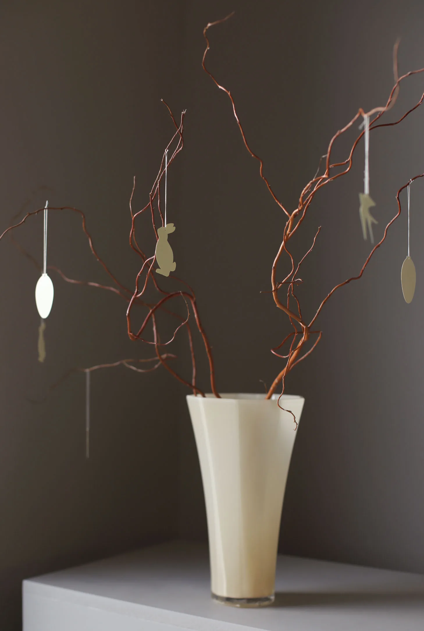 Décoration de Pâques Easter Deco lièvre Lot de 4, Light yellow Cooee Design