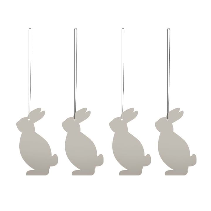 Décoration de Pâques Easter Deco lièvre Lot de 4 - White - Cooee Design