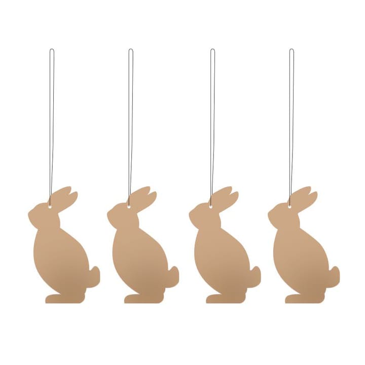 Décoration de Pâques Easter Deco lièvre Lot de 4 - White - Cooee Design