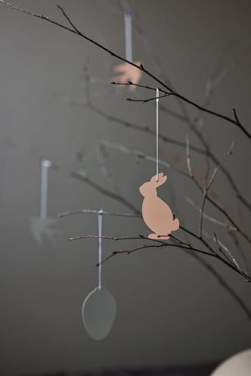 Décoration de Pâques Easter Deco lièvre Lot de 4 - White - Cooee Design
