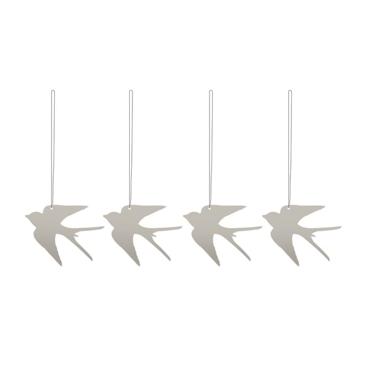 Décoration de Pâques Easter Deco oiseau Lot de 4 - Cafe au lait - Cooee Design