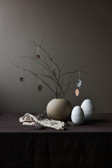 Décoration de Pâques Easter Deco oiseau Lot de 4 - Cafe au lait - Cooee Design