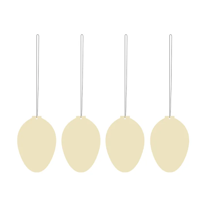 Décoration de Pâques Easter Deco œuf Lot de 4 - Light yellow - Cooee Design