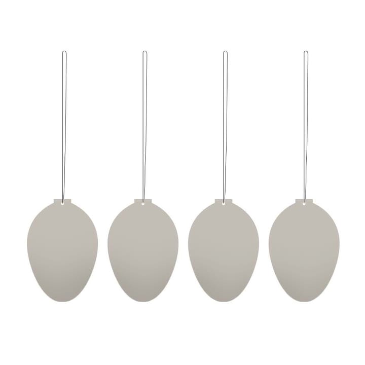 Décoration de Pâques Easter Deco œuf Lot de 4 - White - Cooee Design