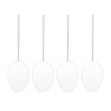 Décoration de Pâques Easter Deco œuf Lot de 4 - White - Cooee Design