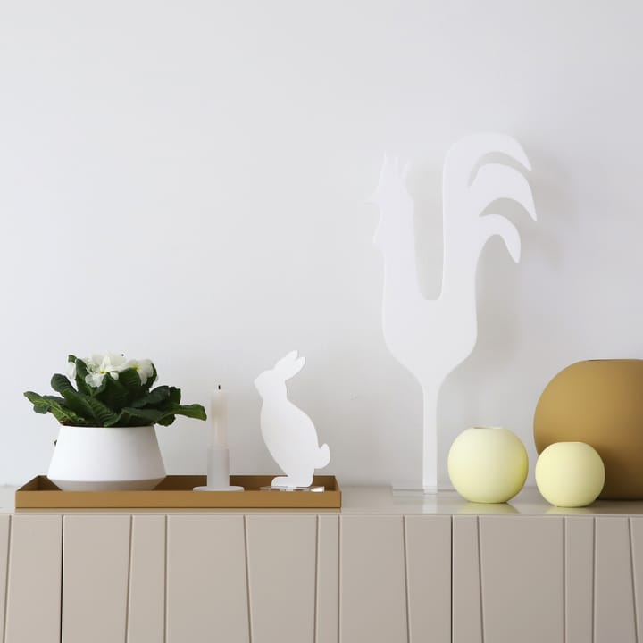 Décoration de Pâques Rooster 47 cm - White - Cooee Design