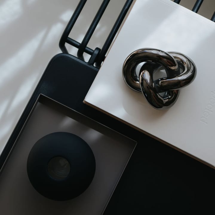 Décoration Knot Table Small, Dark Silver Cooee Design