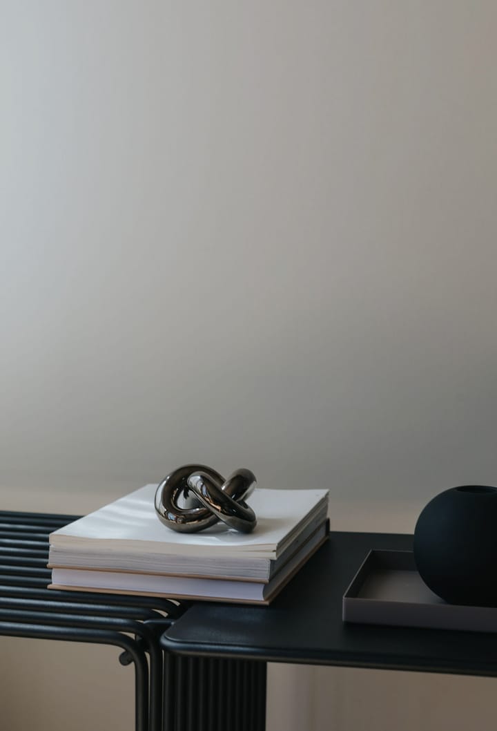 Décoration Knot Table Small, Dark Silver Cooee Design