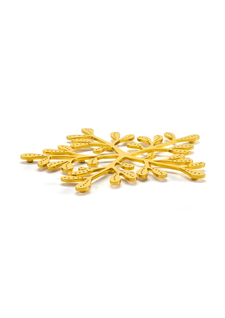 Dessous de plat Mistletoe Ø20 cm, Laiton Cooee Design