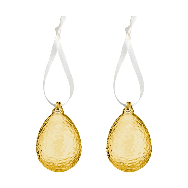 Gry œuf de Pâques à suspendre lot de 2 - Miel - Cooee Design