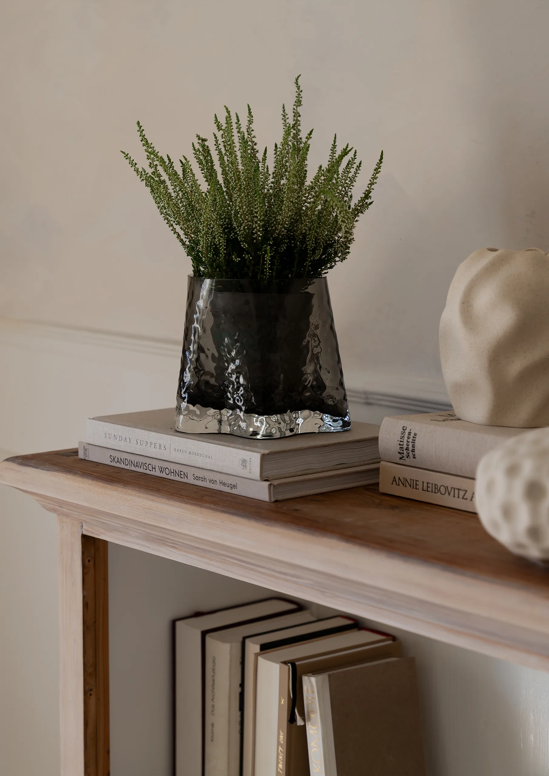 Lanterne en verre Ø17 cm, Fumée Cooee Design