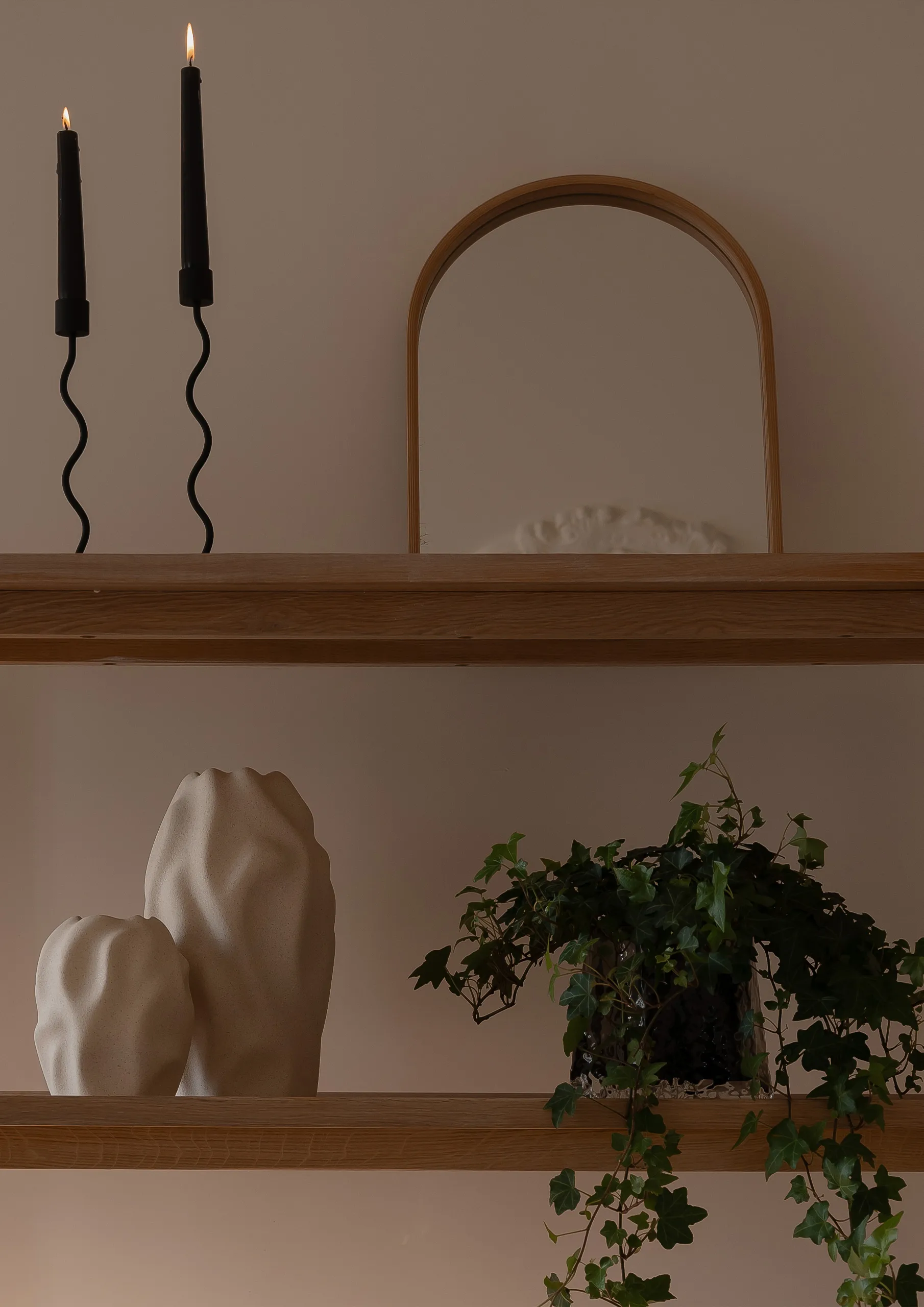 Lanterne en verre Ø17 cm, Fumée Cooee Design