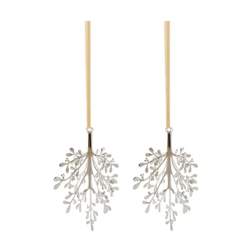Mistletoe suspension de Noël, lot de 2 - Acier inoxydable, 20 cm - Cooee Design