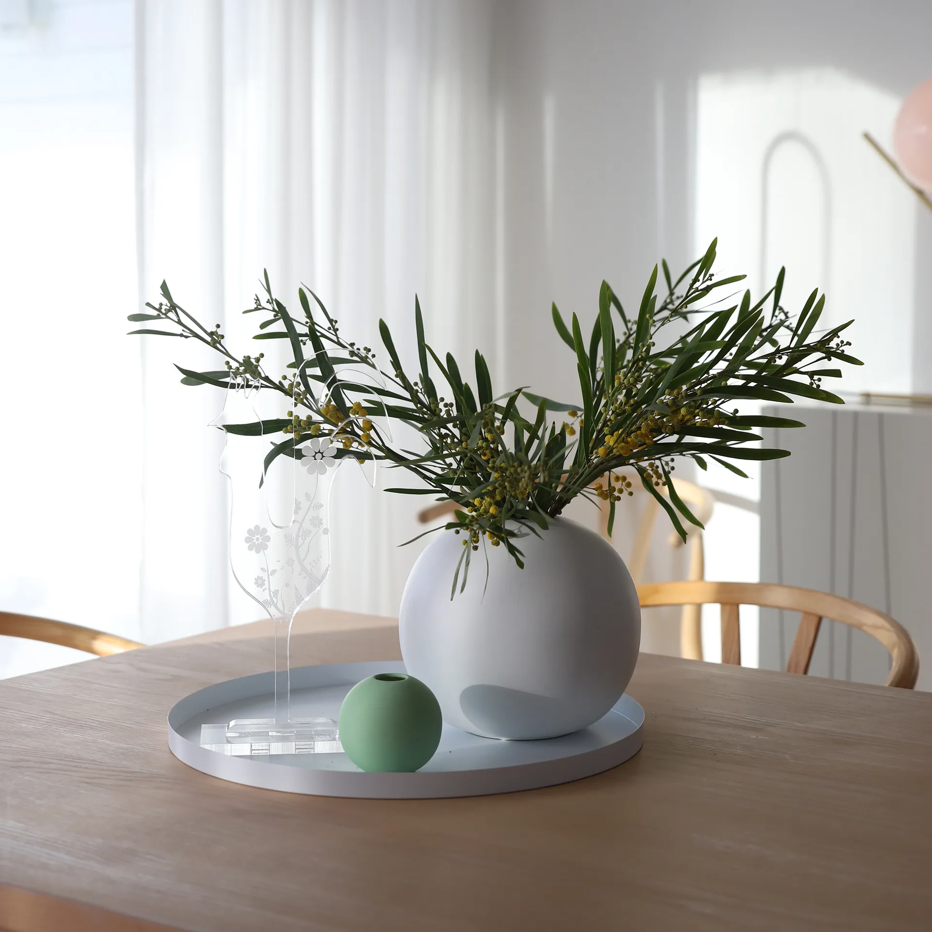 Plateau rond Cooee 40 cm, blanc Cooee Design