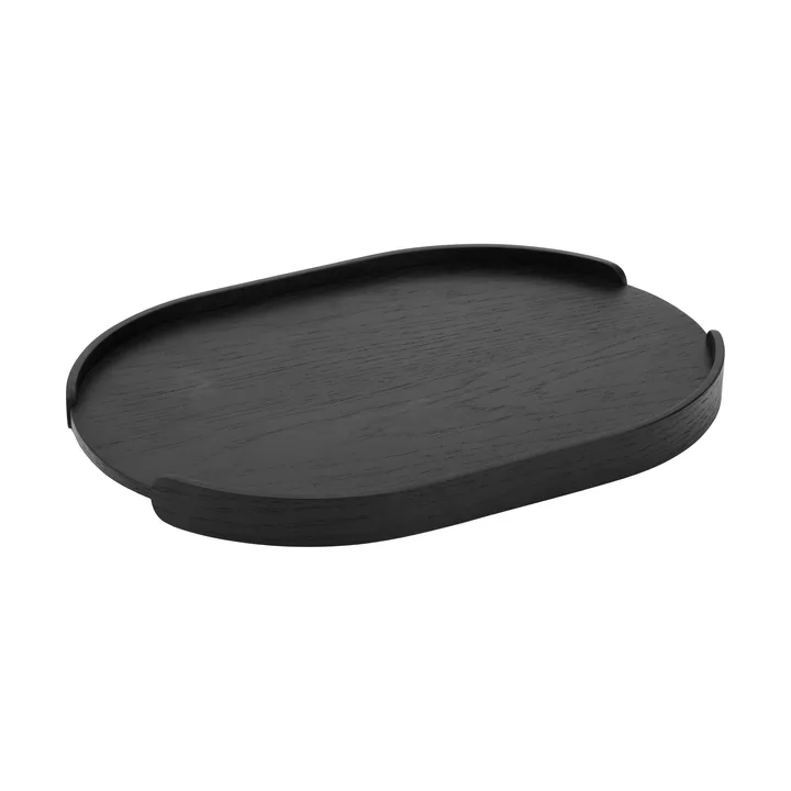 Plateau Woody - Chêne teinté noir, 28x40 cm - Cooee Design