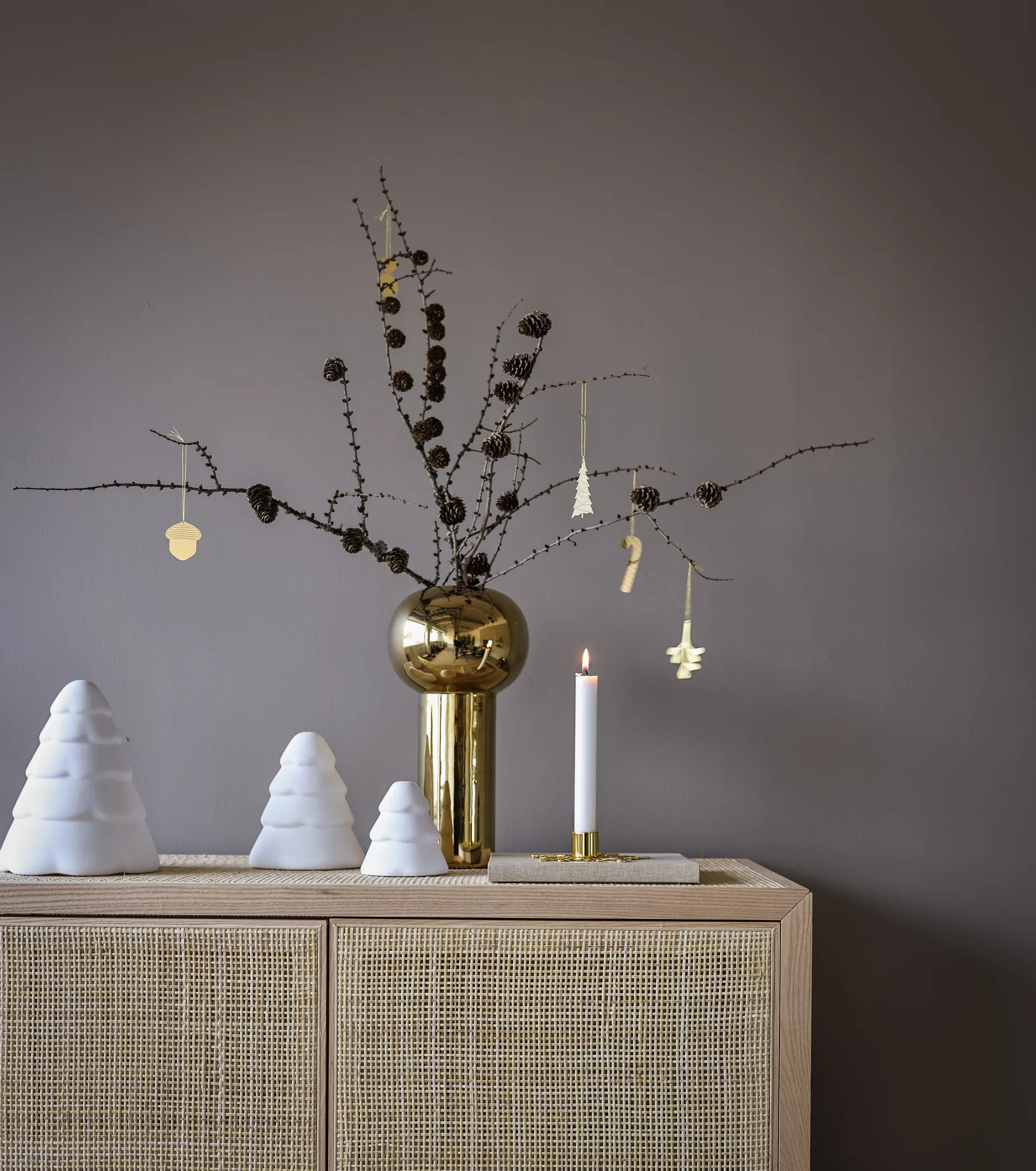 Sapin de Noël Snowy 20 cm, White Cooee Design