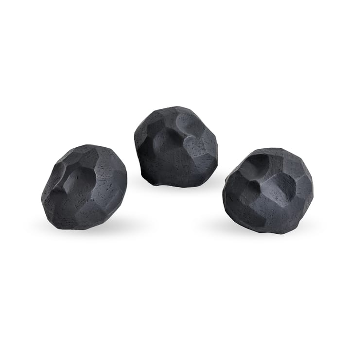 Sculpture Pebble heads Lot de 3 - Coal - Cooee Design